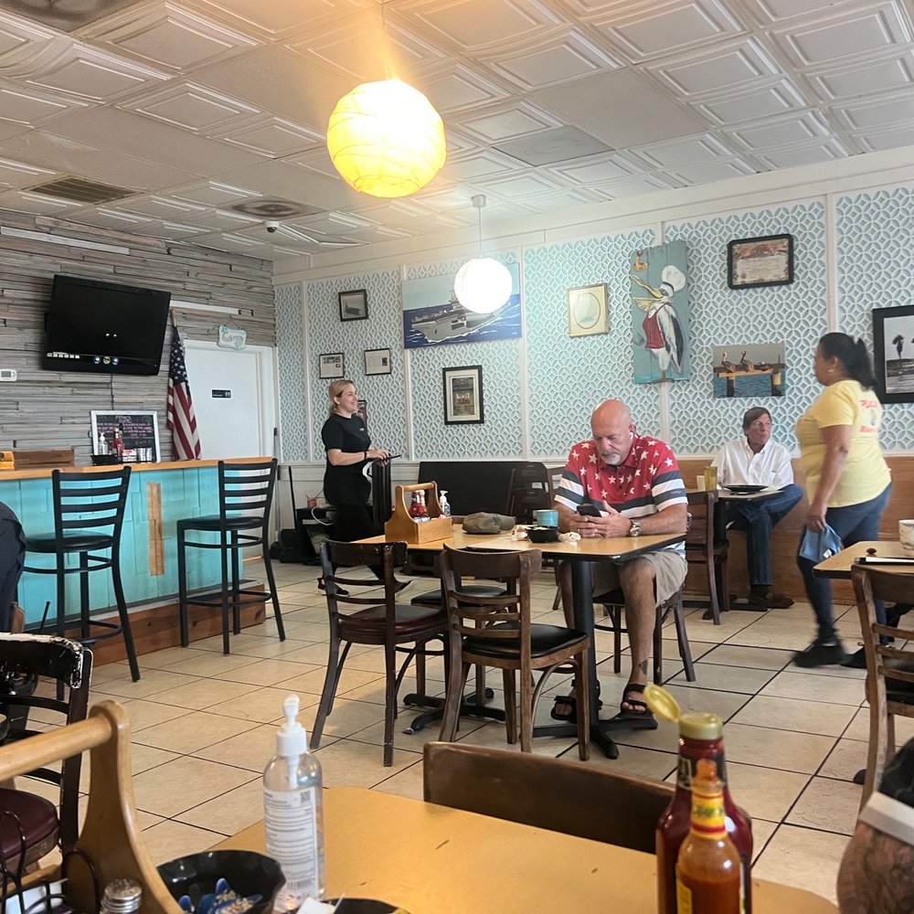 Pelican Grill - a group of people sitting at tables - Breakfast & Brunch Near Me - Seabrook, Texas Pelican Grill - a group of people sitting at tables - Breakfast & Brunch Near Me - Seabrook, Texas