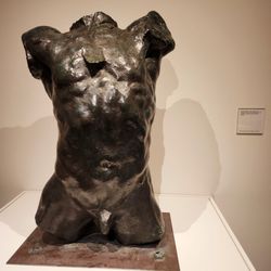 Museum of Fine Arts - March 2023: Auguste Rodin-- Torso of "The  Falling Man" in bronze