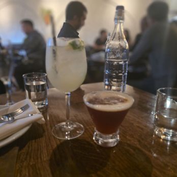 Trestles Restaurant - Hugo Spritz (L), Paper Plane (R) - New American Near Me - Capitola, California