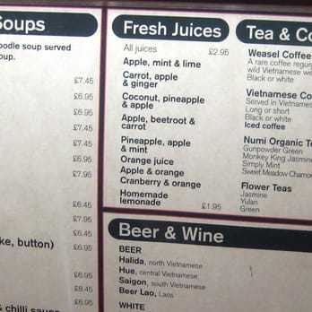 Pho - Weasel Coffee on the menu at Pho - Vietnamese Near Me - London, XGL Pho - Weasel Coffee on the menu at Pho - Vietnamese Near Me - London, XGL