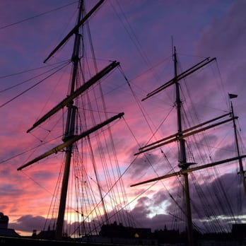 Tall Ship At Glasgow Harbour - Glenlee during sunset - Museums Near Me - Glasgow, GLG