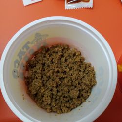 Taco Casa - Side of meat is supposed to be HALF full. I won't be back. Go to AZLE instead. It's worth the drive.