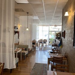 Old Town Crepes  - Interior view - view from the rear to the front.