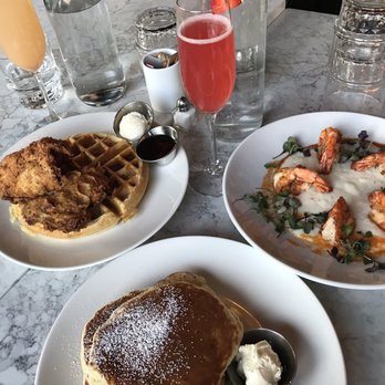 H Cafe - Shrimp and grits, chicken and waffles, pancakes - Breakfast & Brunch Near Me - Los Angeles, California