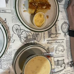 Connie's Restaurant & Saloon - Soup of the day Potato Soup and corn bread