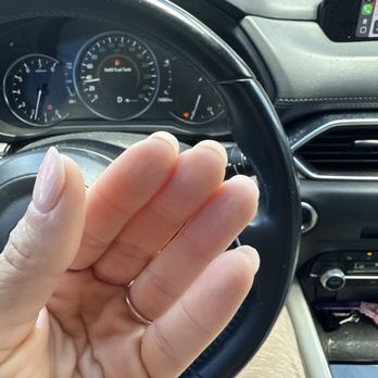 Ocean Nail Spa - Notice the ring finger and pinky... uneven and some are round while some are oval - Nail Salons Near Me - Miami, Florida Ocean Nail Spa - Notice the ring finger and pinky... uneven and some are round while some are oval - Nail Salons Near Me - Miami, Florida