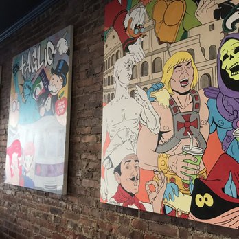 Taglio Pizza - Cool Art Inside - Pizza Near Me - Mineola, New York Taglio Pizza - Cool Art Inside - Pizza Near Me - Mineola, New York