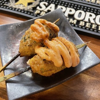 Susuru - Tsukune with mentaiko Mayo - Izakaya Near Me - Orlando, Florida Susuru - Tsukune with mentaiko Mayo - Izakaya Near Me - Orlando, Florida
