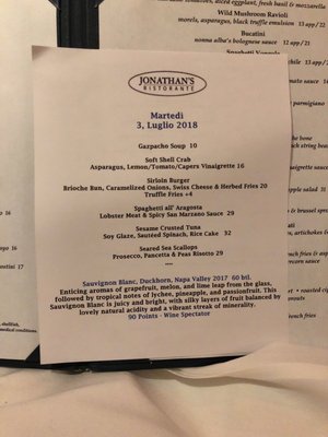 Menu photo 5 Jonathan’s Ristorante Huntington, NY Menu photo 5 Jonathan’s Ristorante Huntington, NY