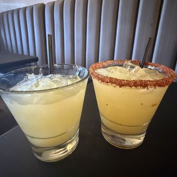 Calle Chile New Mexico Grille - Margarita on the rocks no salt & margarita on the rocks with tajin - $7 on HH! - New Mexican Cuisine Near Me - Mesa, Arizona Calle Chile New Mexico Grille - Margarita on the rocks no salt & margarita on the rocks with tajin - $7 on HH! - New Mexican Cuisine Near Me - Mesa, Arizona