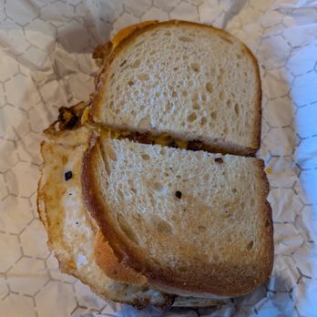 Good Day Cafe - D&F breakfast sando (good) - Coffee & Tea Near Me - North Andover, Massachusetts