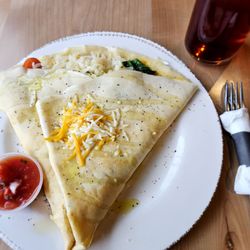 Craft 19 Espresso - Creperie - Crepe with potatoes, tomatoes, spinach, and cheese