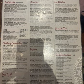Jalapeños - Menu - Mexican Near Me - Pooler, Georgia