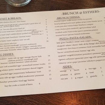 Esther's Kitchen - Menu Selections - Italian Near Me - Las Vegas, Nevada