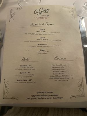 Menu photo 1 Cu Gino Lafayette, LA