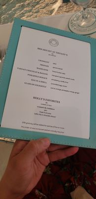 Menu photo 6 Tiffany's Blue Box Cafe New York, NY
