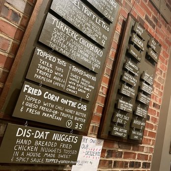 Tangent Eat+Bar - Indoor wall menu part 2 - Bars Near Me - Elon, North Carolina