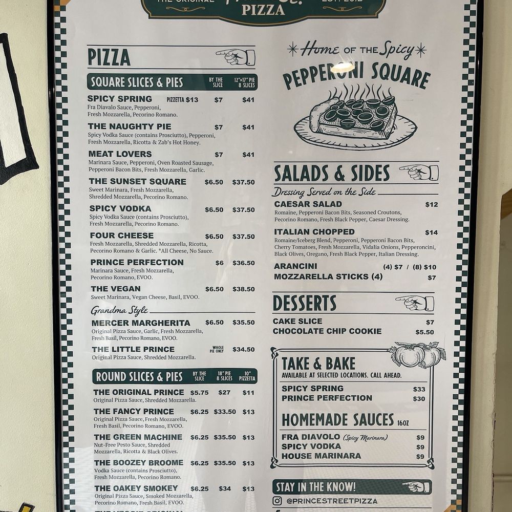 Prince Street Pizza - Menu - Pizza Near Me - San Diego, California