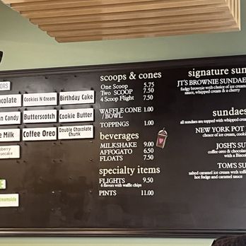 JT's Creamery - Menu for March 27, 2025 - Ice Cream & Frozen Yogurt Near Me - Holly Springs, North Carolina JT's Creamery - Menu for March 27, 2025 - Ice Cream & Frozen Yogurt Near Me - Holly Springs, North Carolina