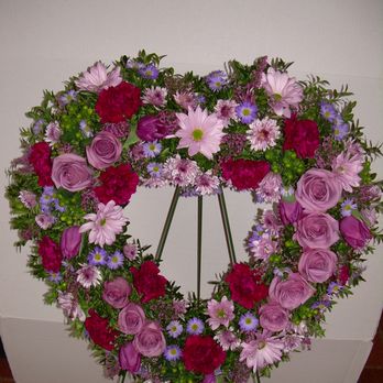 Foti Flowers at Yuess Gardens - All purple and lavender open heart. - Florists Near Me - Newburgh, New York Foti Flowers at Yuess Gardens - All purple and lavender open heart. - Florists Near Me - Newburgh, New York