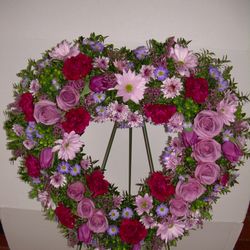 Foti Flowers at Yuess Gardens - All purple and lavender open heart.