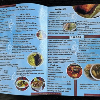 El Churrasco Chapin - Menu - Latin American Near Me - Los Angeles, California