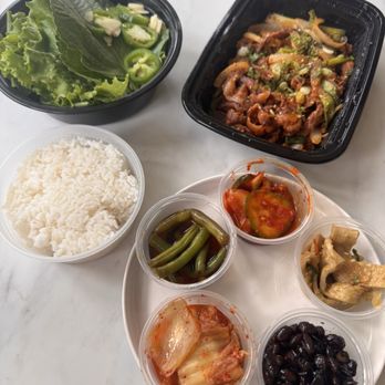 Spring 2nd Branch - jeyuk bokkeum set (spicy pork stir fry) all included with the meal. - Korean Near Me - Marietta, Georgia