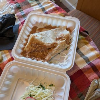 Amelia's Rustic Mexican Restaurant - Supposedly a burrito - Salad Near Me - Hillsboro, Oregon