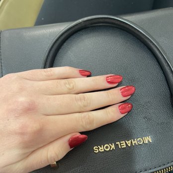 Olivia's Nail Pedispa - Red Chrome - Nail Salons Near Me - Simi Valley, California