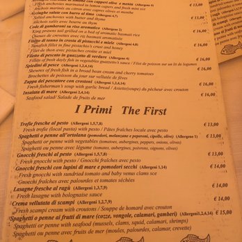Bar Baia Saracena - Menu - Bars Near Me - Vernazza, SP