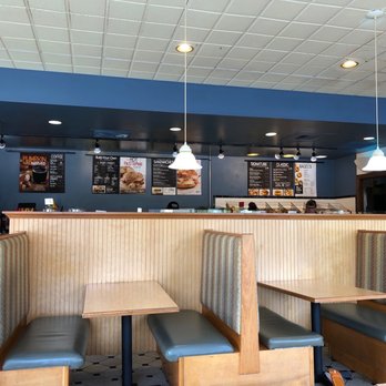 Bruegger's Bagels - Tammy is in the far right! Super clean and bright. Love the colors...great job Scott on the paint job. - Bagels Near Me - Shelton, Connecticut