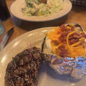 Logan's Roadhouse - 6oz 6 oz. Sirloin and a loaded baked potato - Barbeque Near Me - Ft. Myers, Florida Logan's Roadhouse - 6oz 6 oz. Sirloin and a loaded baked potato - Barbeque Near Me - Ft. Myers, Florida