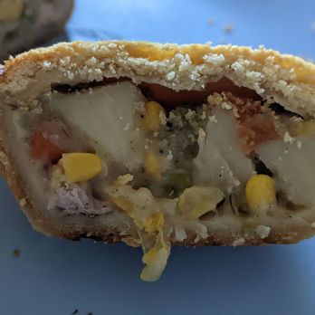 Sharman's Proper Pie - Cross-section of my chicken pot pie - Specialty Food Near Me Sharman's Proper Pie - Cross-section of my chicken pot pie - Specialty Food Near Me