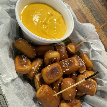 Bud's Tavern - Pretzel Bites with nacho cheese - American Near Me - Louisville, Kentucky Bud's Tavern - Pretzel Bites with nacho cheese - American Near Me - Louisville, Kentucky