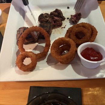 Bimini Twist - Steak tips with yummy onion rings - Seafood Near Me - West Palm Beach, Florida