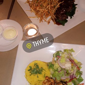 Thyme - Chicken kabob and Filet Mignon of Beef - New American Near Me - Roslyn, New York Thyme - Chicken kabob and Filet Mignon of Beef - New American Near Me - Roslyn, New York