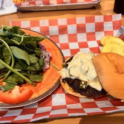 Nash's - Serrano burger & side salad