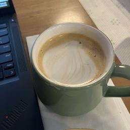 caramel miso latte with oat milk caramel miso latte with oat milk