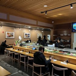 Oto Sushi - Dining area near bar