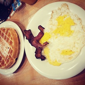 Eggs Up Grill - Little Waffle in the Hen House sub Big Waffle - Breakfast & Brunch Near Me - Columbia, South Carolina