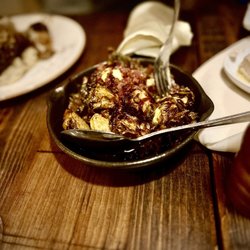 Jimmy P's Charred - Honey Butter Bacon Brussel Sprouts- so yummy!