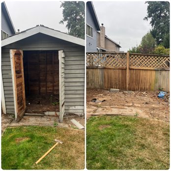 You're Out Junk Removal - Before & After shed demo!!! - Junk Removal & Hauling Near Me You're Out Junk Removal - Before & After shed demo!!! - Junk Removal & Hauling Near Me