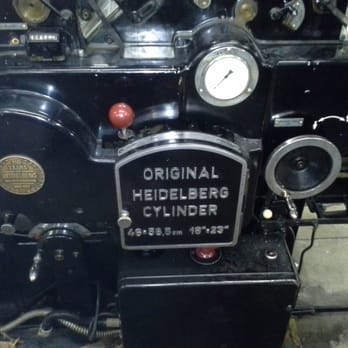Able Printing Company - Our original Heidelberg printer! - Printing Services Near Me - Columbus, Ohio