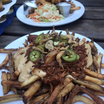 Falling Sky Brewing - BBQ Pulled Pork Fries - Gastropubs Near Me - Eugene, Oregon Falling Sky Brewing - BBQ Pulled Pork Fries - Gastropubs Near Me - Eugene, Oregon