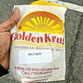 Golden Krust - Beef patty and coco bread - Caribbean Near Me - White Plains, New York