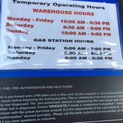 Costco Gasoline - COVID-19 hours 04-08-2020