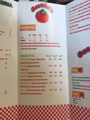 Menu photo 7 Goomba's Pizzeria San Antonio, TX Menu photo 7 Goomba's Pizzeria San Antonio, TX