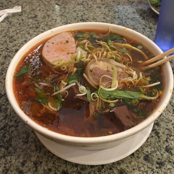 Pho Saigon 8 - Bun Bo Hue and instead of regular noodles I requested for pho noodles (personal liking, chewier) - Vietnamese Near Me - Las Vegas, Nevada Pho Saigon 8 - Bun Bo Hue and instead of regular noodles I requested for pho noodles (personal liking, chewier) - Vietnamese Near Me - Las Vegas, Nevada