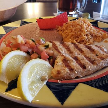 Jose's Blue Sombrero - Salmon with rice and beans and pico - Mexican Near Me - Wauwatosa, Wisconsin Jose's Blue Sombrero - Salmon with rice and beans and pico - Mexican Near Me - Wauwatosa, Wisconsin