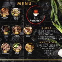 Todo Asado Mexican Grill - Menu